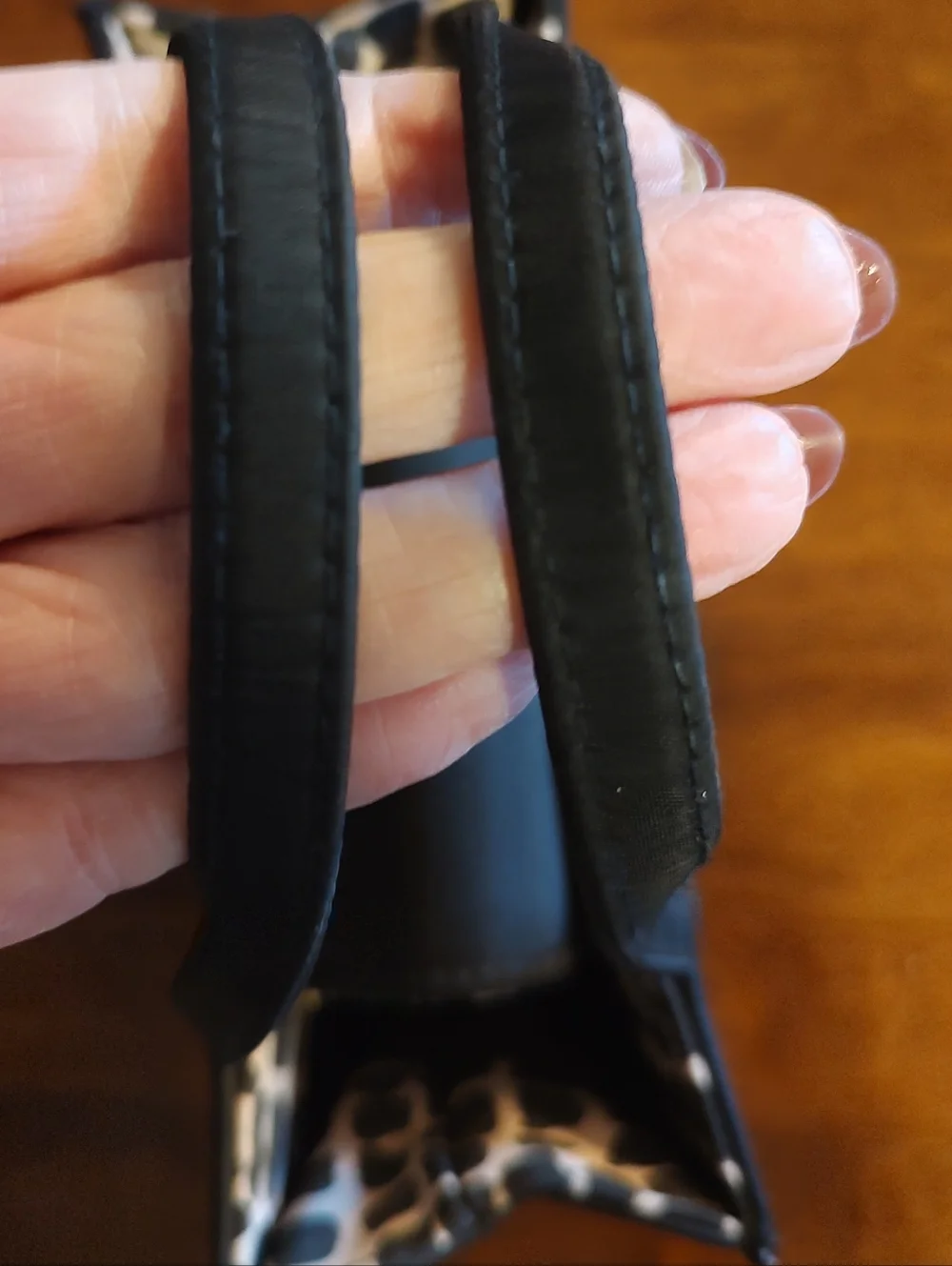 kate spade Mini Black Tote with Patterned Interior